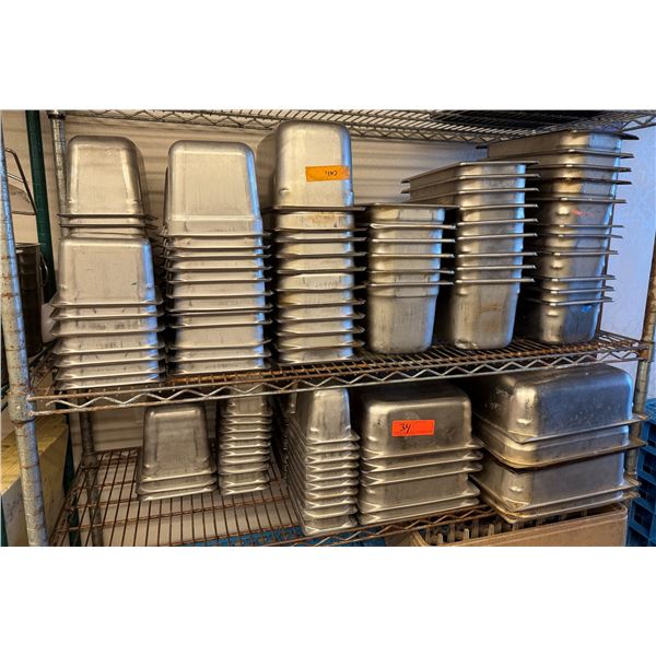 Multiple Metal Food Storage Containers, Misc Sizes