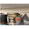 Image 3 : Multiple Stock Pots, Conical Strainers, Chafing Dish Frames, etc Misc Sizes