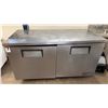Image 1 : True TUC-60 Undercounter Refrigerator w/ 2 Sections & Doors (gets cold)