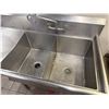 Image 2 : Commercial 2-Basin Utility Sink w/ Drainboard 58" x 30" x 37"H