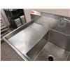 Image 4 : Commercial 2-Basin Utility Sink w/ Drainboard 58" x 30" x 37"H