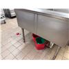 Image 9 : Commercial 2-Basin Utility Sink w/ Drainboard 58" x 30" x 37"H