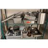 Image 1 : Multiple Metal Food Storage Containers w/ Some Lids, Stock Pots & Utensils, Misc Sizes
