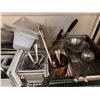 Image 3 : Multiple Metal Food Storage Containers w/ Some Lids, Stock Pots & Utensils, Misc Sizes