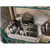 Image 4 : Multiple Metal Food Storage Containers w/ Some Lids, Stock Pots & Utensils, Misc Sizes