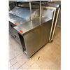 Image 2 : Metal Work Table w/ Backsplash & Undershelf 35" x 12" x 36"H