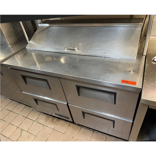 True TSSU-48-12D-4 Refrigerated Sandwich Prep Table w/ 4 Drawers (gets cold)