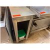Image 3 : Metal Work Table w/ Backsplash & Undershelf 35" x 12" x 36"H