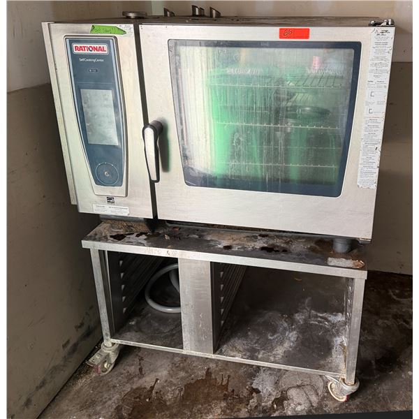 Rational SCC WE62G Self Cooking Center Half-Size Commercial Combination Oven on Stand (contents not 