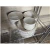 Image 9 : Contents of Shelf: Multiple Plates, Collins Glasses, Flatware, etc Misc Sizes (shelf not included)