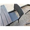 Image 11 : Qty 4 Wooden Tables on Pedestal Bases 30" x 24" x 30"H w/ Multiple Chairs 16" x 16" x 32"