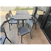 Image 2 : Qty 4 Wooden Tables on Pedestal Bases 30" x 24" x 30"H w/ Multiple Chairs 16" x 16" x 32"