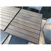 Image 6 : Qty 4 Wooden Tables on Pedestal Bases 30" x 24" x 30"H w/ Multiple Chairs 16" x 16" x 32"