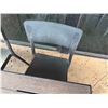Image 8 : Qty 4 Wooden Tables on Pedestal Bases 30" x 24" x 30"H w/ Multiple Chairs 16" x 16" x 32"