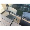 Image 9 : Qty 4 Wooden Tables on Pedestal Bases 30" x 24" x 30"H w/ Multiple Chairs 16" x 16" x 32"