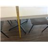 Image 11 : Qty 2 Tables 35" x 35" x 30"H w/ Stone Top & 6 Chairs 15" x 15" x 28"H