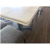 Image 8 : Qty 2 Tables 35" x 35" x 30"H w/ Stone Top & 6 Chairs 15" x 15" x 28"H