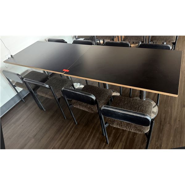 Qty 2 Rectangular Tables 48" x 30" (each)  w/ 6  Chairs