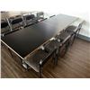 Image 2 : Qty 2 Rectangular Tables 48" x 30" (each)  w/ 8  Chairs