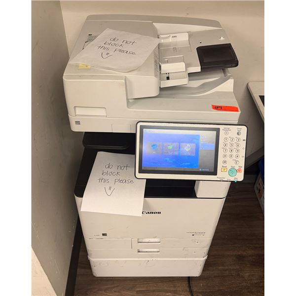 Canon ImageRUNNER Advance C3525i Multifunction Printer on Stand