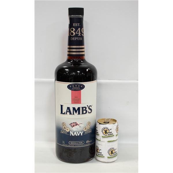LAMB'S NAVY GENUINE DARK RUM 3L 40%