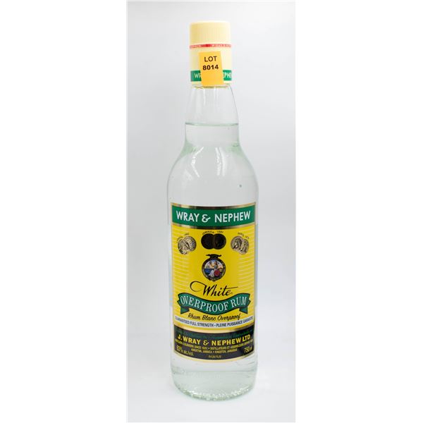 WRAY & NEPHEW WHITE OVERPROOF RUM 750ML 63%