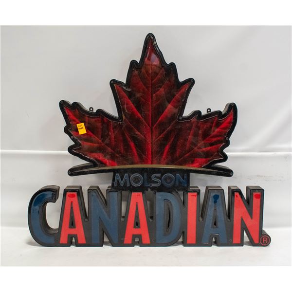 MOLSON CANADIAN ADVERTISEMENT SIGN