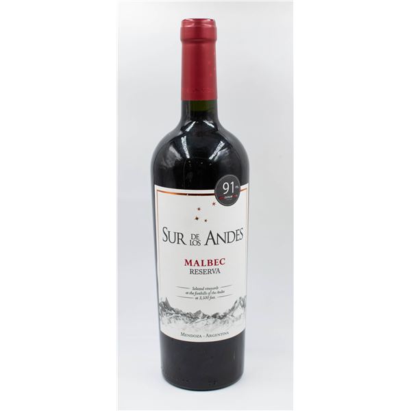 2019 SUR DE LOS ANDES MALBEC RESERVA WINE 750ML