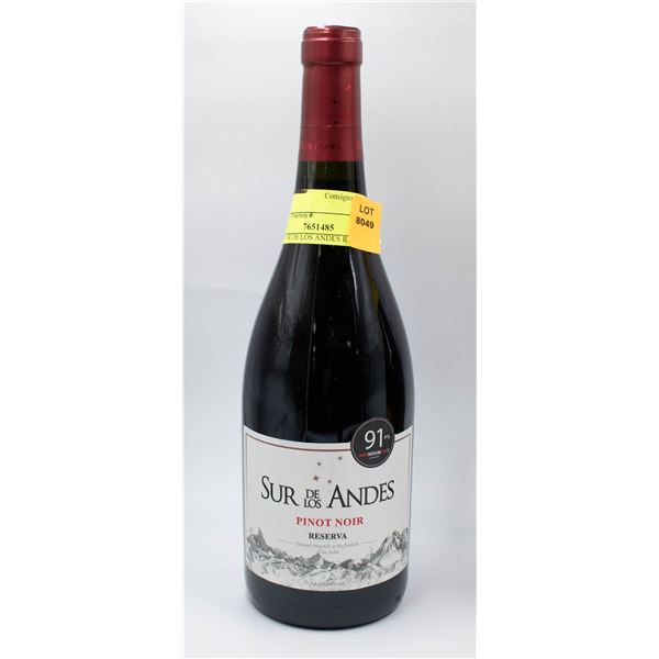 2021 SUR DE LOS ANDES RESERVA PINOT NOIR WINE