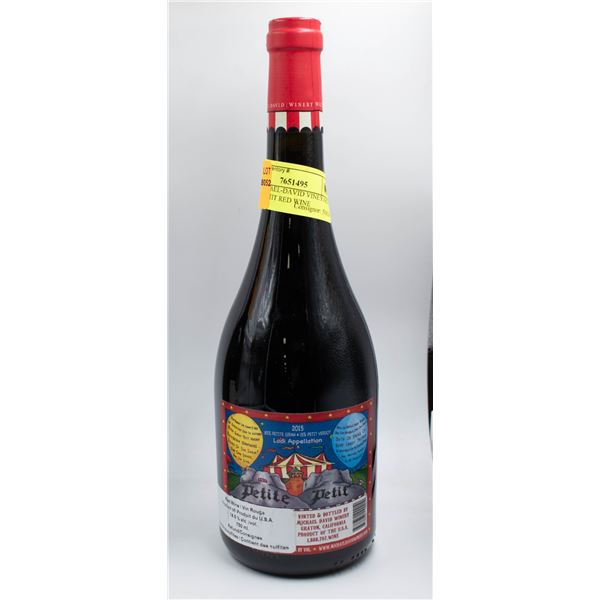 2015 MICHAEL-DAVID VINEYARDS PETITE PETIT RED WINE