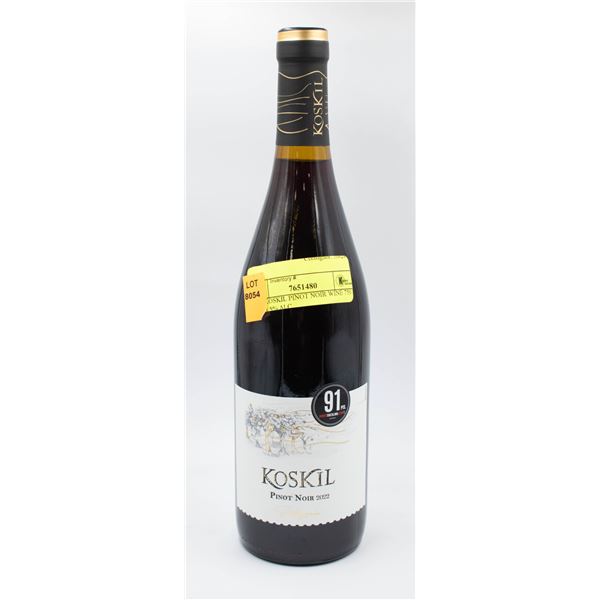 2022 KOSKIL PINOT NOIR WINE 750 ML 13.5% ALC