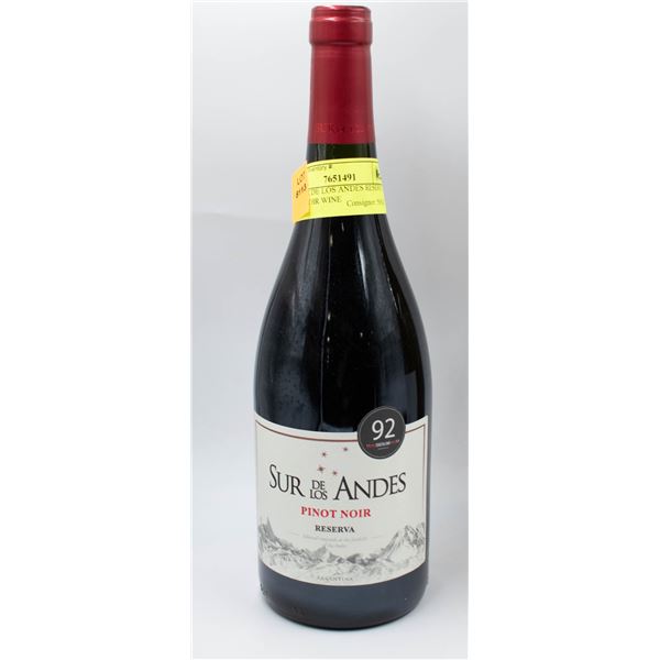 2020 SUR DE LOS ANDES RESERVA PINOT NOIR WINE