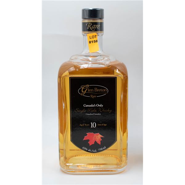 10YR GLEN BRETON CANADA'S ONLY SINGLE MALT WHISKY