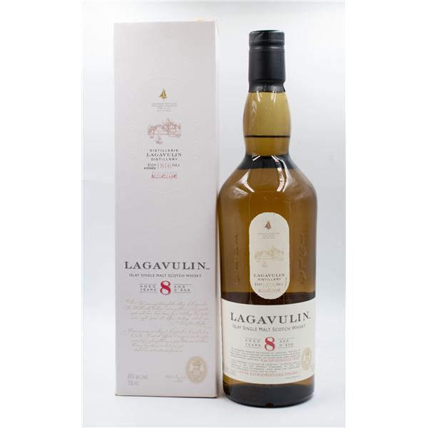 LAGAVULIN 8 YEAR AGED ISLAY SINGLE MALT SCOTCH