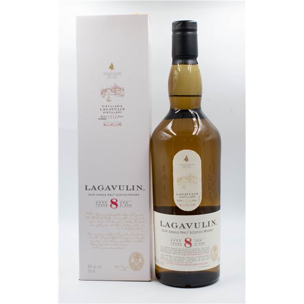 LAGAVULIN 8 YEAR AGED ISLAY SINGLE MALT SCOTCH