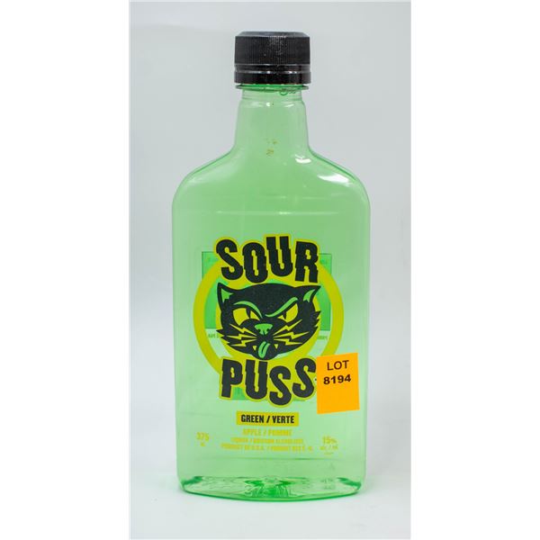 SOUR PUSS GREEN APPLE LIQUOR 375ML 15%