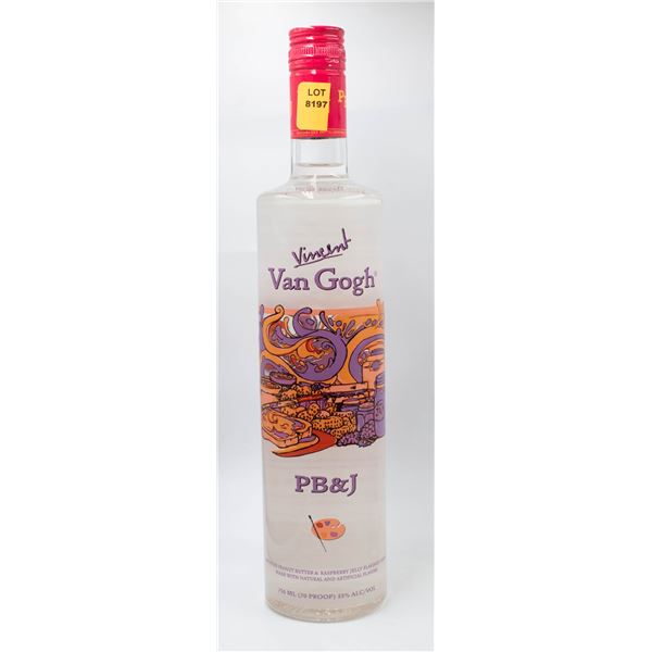 VINCENT VAN GOGH PB&J FLAVORED VODKA 750ML 35%