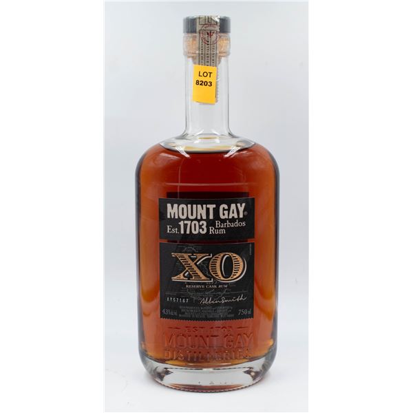 MOUNT GAY BARBADOS XO RESERVE CASK RUM 750ML 43%
