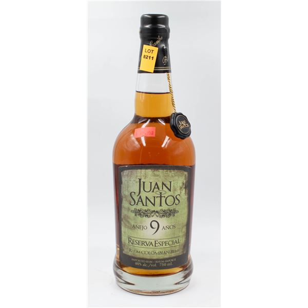 JUAN SANTOS ANEJO 9 YEAR RESERVA ESPECIAL