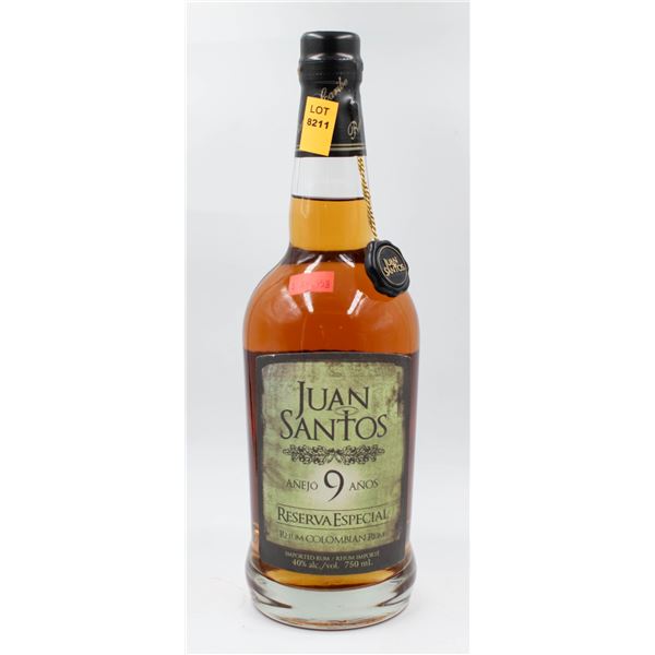 JUAN SANTOS ANEJO 9 YEAR RESERVA ESPECIAL