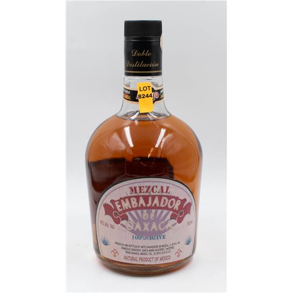 MEZCAL EMBAJADOR OAXACA 100% AGAVE TEQUILA 750ML