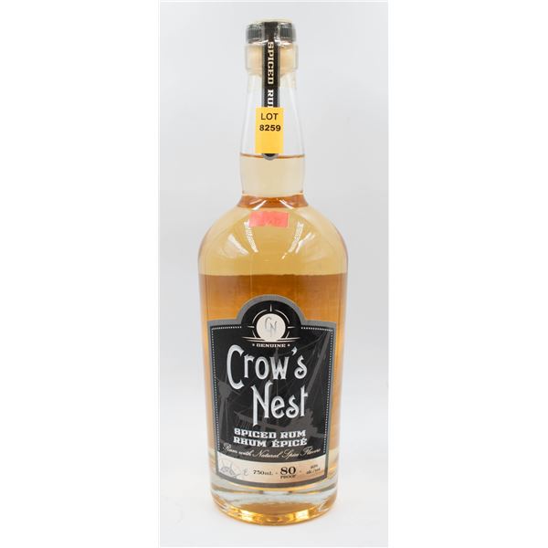 CROW'S NEST SPICED RUM 750ML 40%