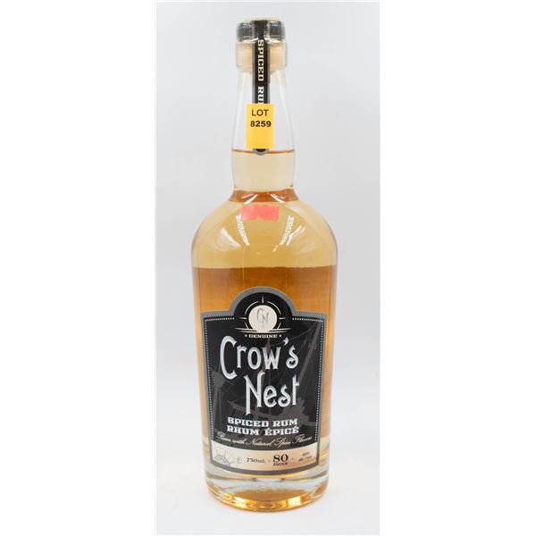 CROW'S NEST SPICED RUM 750ML 40%