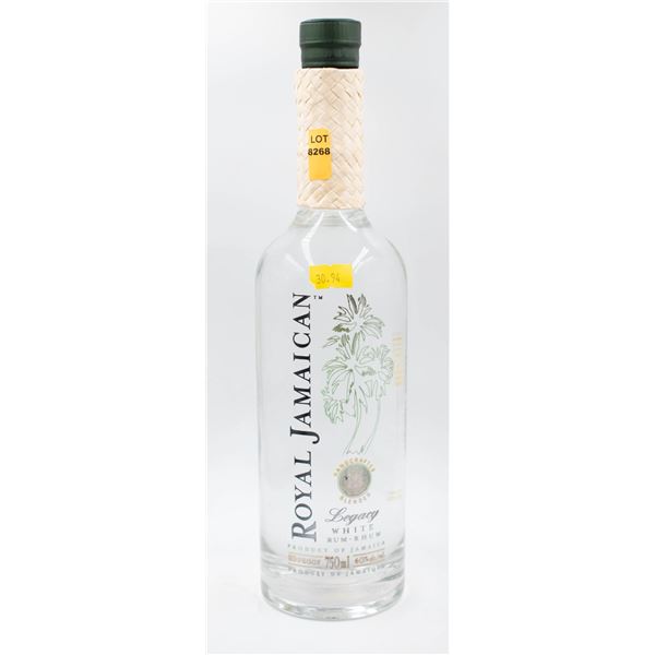 ROYAL JAMAICAN LEGACY WHITE RUM 750ML 40%