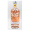 Image 1 : ABSOLUT PEACH PEACH FLAVORED VODKA 38% 750ML