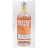 Image 1 : ABSOLUT PEACH PEACH FLAVORED VODKA 38% 750ML