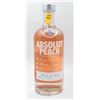 Image 1 : ABSOLUT PEACH PEACH FLAVORED VODKA 38% 750ML