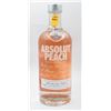 Image 1 : ABSOLUT PEACH PEACH FLAVORED VODKA 38% 750ML