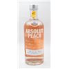 Image 1 : ABSOLUT PEACH PEACH FLAVORED VODKA 38% 750ML