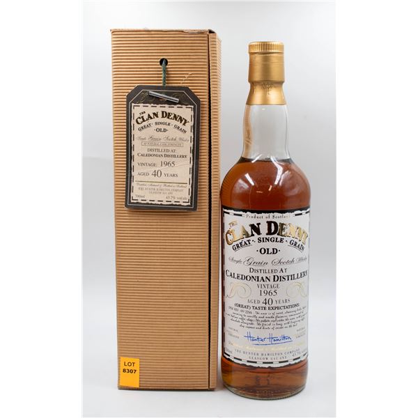 THE CLAN DENNY SINGLE GRAIN 40 YEAR CALEDONIAN